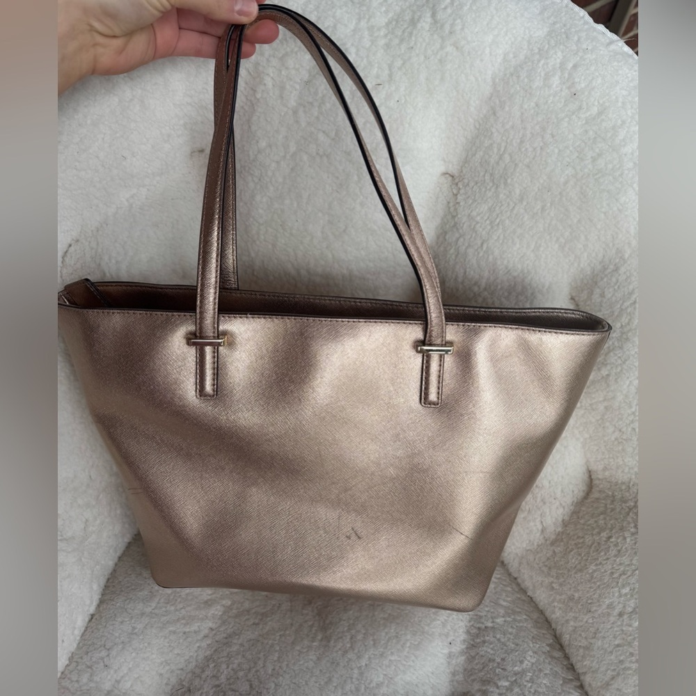 Kate Spade New York Cedar Street Mini Harmony Leather Tote, gold rose color - Picture 4 of 16